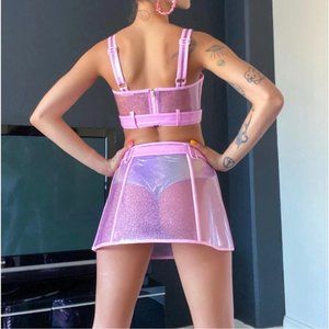 Dolls Kill Sugar Thrillz Easily Charmed Skirt